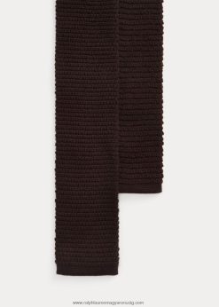 kötött gyapjú nyakkendő 2680482523 férfiak Ralph Lauren barna