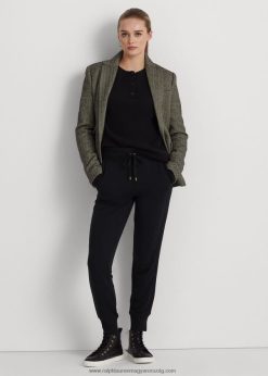 kötött kocogó nadrág 2680484180 nők Ralph Lauren fekete