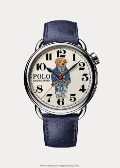 krikett pólómaci 42 mm-es acél karóra 2680482801 férfiak Ralph Lauren fehér számlap