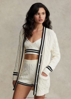 krikettkábeles pamutkardigán 2680482921 nők Ralph Lauren