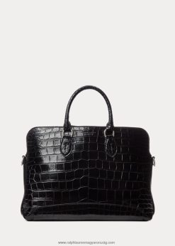 krokodil utazó aktatáska 2680489016 férfiak Ralph Lauren fekete