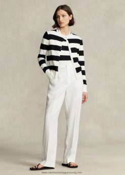 lapos elülső vászonnadrág 2680482925 nők Ralph Lauren nevis