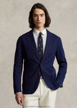 lenkeverék halszálkás sportkabát 2680481192 férfiak Ralph Lauren haditengerészet