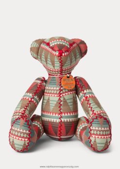 limitált kiadású jacquard medve 2680482791 férfiak Ralph Lauren piros multi