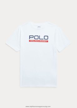 logo teljesítmény jersey póló 2680486146 gyerekek Ralph Lauren kerámia fehér