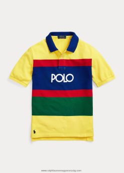 logós csíkos pamuthálós pólóing 2680489813 gyerekek Ralph Lauren citromtörő multi