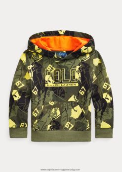 logós dupla kötésű kapucnis pulcsi 2680489801 gyerekek Ralph Lauren csúcs camo