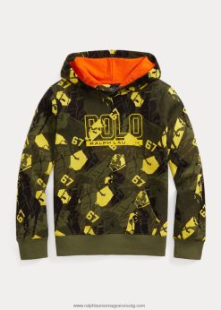 logós dupla kötésű kapucnis pulcsi 2680489828 gyerekek Ralph Lauren csúcs camo