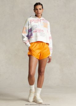 logós grafika oversize polár kapucnis pulcsi 2680483213 nők Ralph Lauren nevis