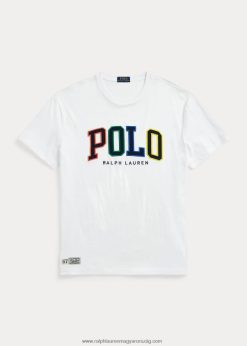 logós jersey póló 2680481344 férfiak Ralph Lauren fehér