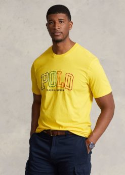 logós jersey póló 2680481503 férfiak Ralph Lauren citromzúzás