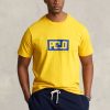 logós jersey póló 2680481623 férfiak Ralph Lauren kanári sárga