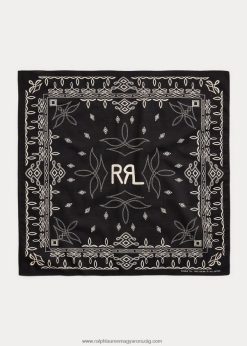 logós pamut bandanna 2680488860 férfiak Ralph Lauren fekete/krém