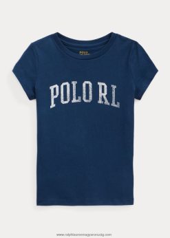 logós pamut dzsörzé póló 2680487378 gyerekek Ralph Lauren rusztikus haditengerészet
