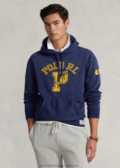 logós polár kapucnis pulcsi 268048843 férfiak Ralph Lauren sötét kobalt