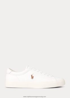 longwood bőr tornacipő 2680482020 férfiak Ralph Lauren fehér