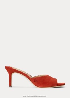 lyanna velúr szandál 2680485027 nők Ralph Lauren vörös napkő