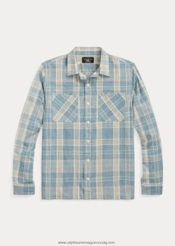 madrasi tábori ing 2680481708 férfiak Ralph Lauren világoskék