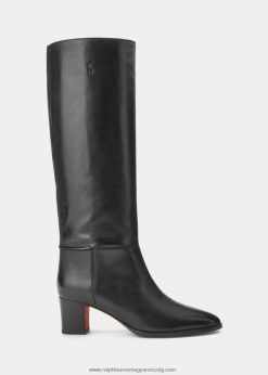 magas borjúbőr csizma 2680485123 nők Ralph Lauren fekete