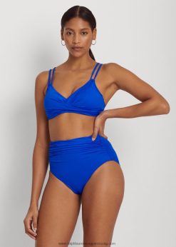 magas derekú ráncolt bikinialsó 2680484143 nők Ralph Lauren királykék