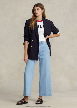 magas szárú, rövidített farmernadrág 2680482951 nők Ralph Lauren geffen mosás