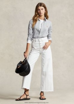 magas szárú, rövidített farmernadrág 2680483148 nők Ralph Lauren nieves mosás