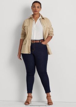 magasra emelt vékony bokafarmer 2680484728 nők Ralph Lauren öblítő mosás