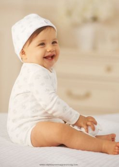 medvemintás pamut body 2680488164 baba Ralph Lauren szürke multi