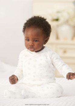 medvemintás pamut felső és nadrág szett 2680487797 baba Ralph Lauren szürke multi