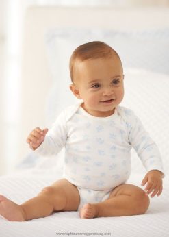 medvemintás pamut interlock body 2680488158 baba Ralph Lauren kék multi