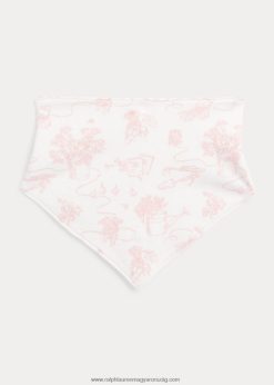 megfordítható pamut interlock előke 2680488068 baba Ralph Lauren rózsaszín kert/gingham