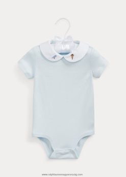 méhekkel hímzett pamut body 2680487705 baba Ralph Lauren berill kék