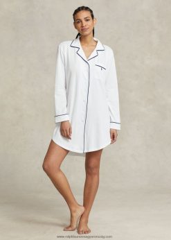 mez hálóing 2680483011 nők Ralph Lauren fehér felhő