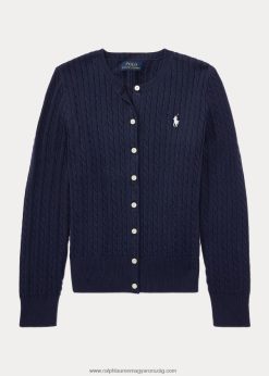 minikábeles pamutkardigán 2680487241 gyerekek Ralph Lauren vadásztengerészet