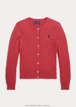 minikábeles pamutkardigán 2680487245 gyerekek Ralph Lauren chili paprika