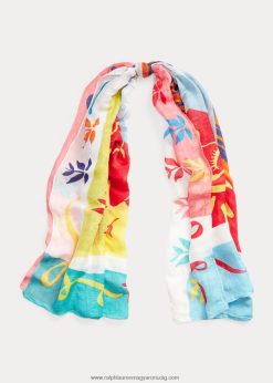 mitológia-motívumú vászonkeverék sál 2680489747 nők Ralph Lauren több