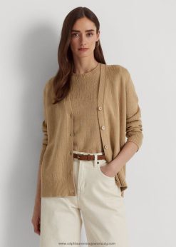 monogramos jacquard kardigán 2680484299 nők Ralph Lauren nyírfa cser