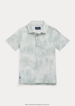 mosott pamut dzsörzé póló 2680485732 gyerekek Ralph Lauren kifakult menta