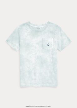 mosott pamut dzsörzé zsebpóló 2680489759 gyerekek Ralph Lauren kifakult menta