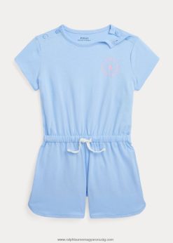 nagy póni logós pamut dzsörzé nadrág 2680486708 gyerekek Ralph Lauren babakék