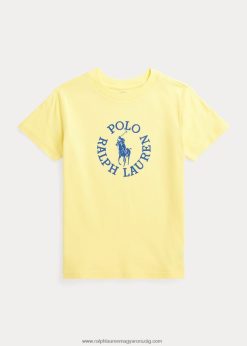 nagy póni logós pamut jersey póló 2680485741 gyerekek Ralph Lauren bristol sárga