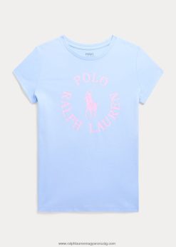 nagy póni logós pamut jersey póló 2680486717 gyerekek Ralph Lauren babakék