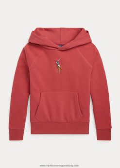 nagy póni polár kapucnis pulcsi 2680487495 gyerekek Ralph Lauren chili paprika