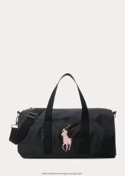 nagy póni ripstop duffel 2680487130 gyerekek Ralph Lauren fekete
