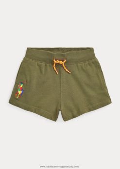 nagy póni spa frottír rövid 2680486858 gyerekek Ralph Lauren sötét zsálya