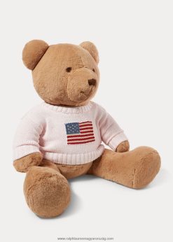 nagy zászlós pulóver pólómaci 2680488103 baba Ralph Lauren akác rózsaszín