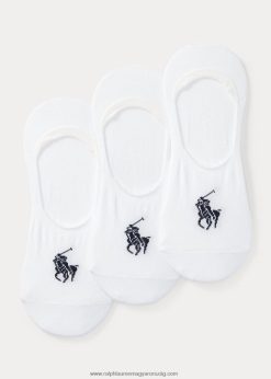 no-show bélés zokni 3 db 2680488803 férfiak Ralph Lauren fehér