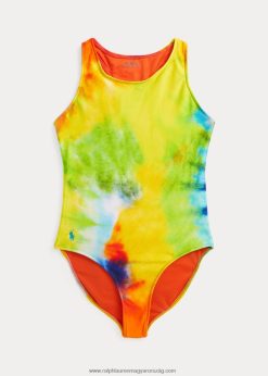 nyakkendő-festék-mintás egyrészes fürdőruha 2680487306 gyerekek Ralph Lauren nyakkendőfesték