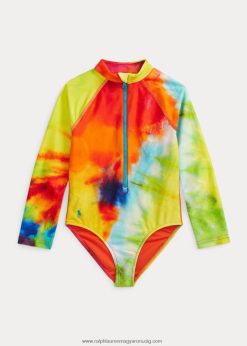 nyakkendő-festéknyomatos egyrészes kiütésvédő 2680487309 gyerekek Ralph Lauren nyakkendőfesték