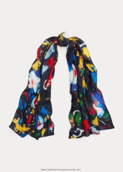 nyomtatott pashmina sál 2680485481 nők Ralph Lauren lux navy multi